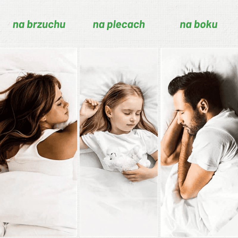 Idealna zarówno dla śpiących na boku, jak i na plecach